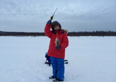 Ice fishing tour