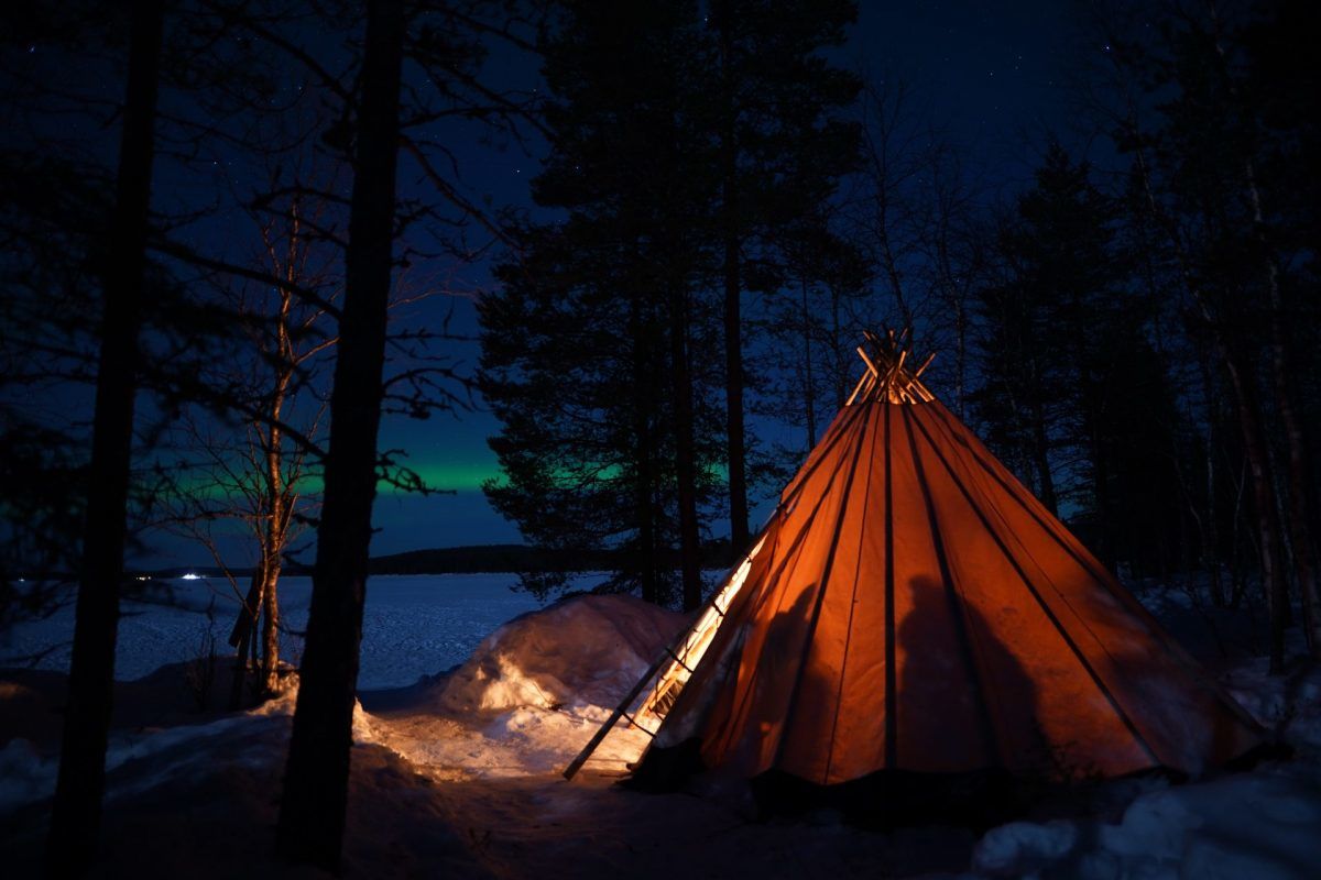 Teepee Northern Lights