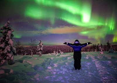 Watching Aurora Borealis in Rovaniemi