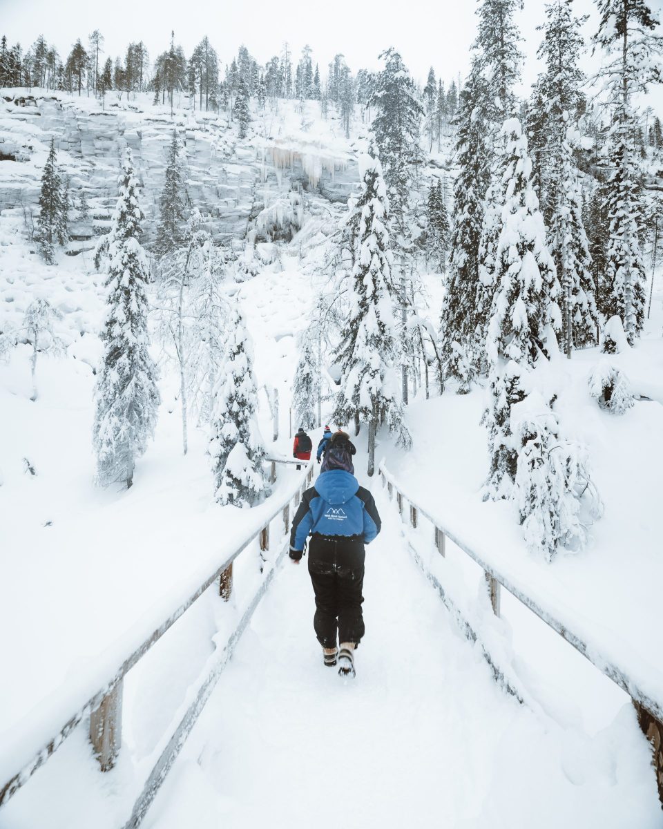 Korouoma Canyon in winter Korouoma Canyon in winter