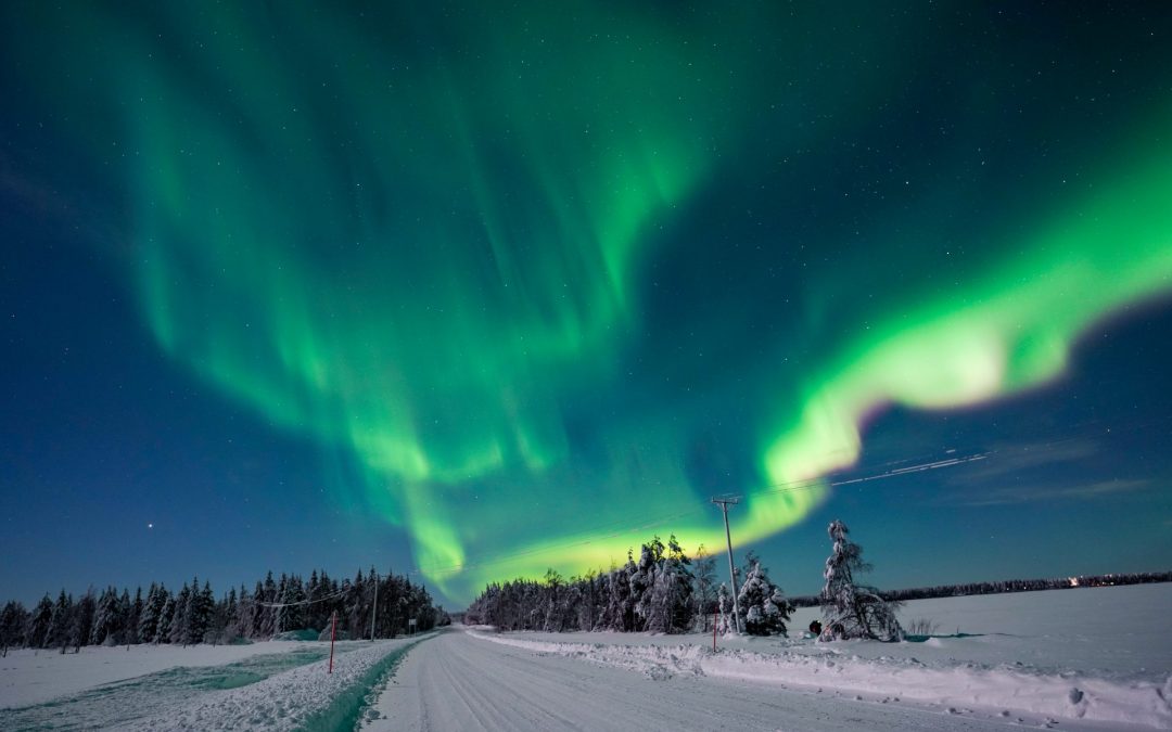Happy New Year 2023 with Auroras over Lapland