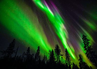 Crazy Northern Lights in Rovaniemi