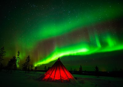 Northern Lights in Rovaniemi, Lapland