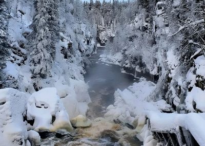 Auttiköngäs Frozen Waterfalls