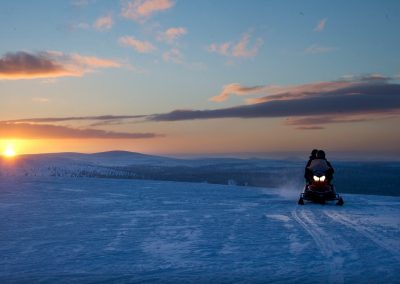 Night Snowmobile Tour in Lapland