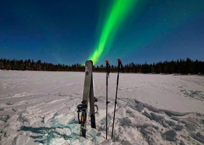 Ski Trekking under the Northern Lights in Rovaniemi