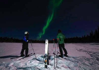 Ski Trekking under the Northern Lights in Rovaniemi