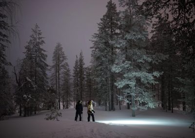 Night Ski Trekking adventure in Lapland