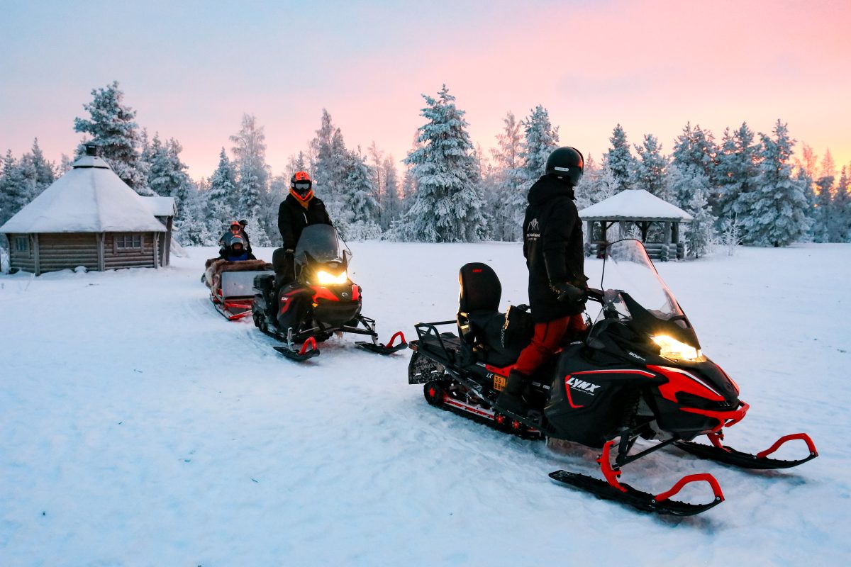 Northern Lights Sledge Snowmobile Ride Northern Lights Sledge Snowmobile Ride