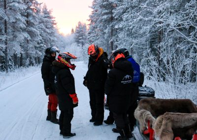 Snowmobile Sledge Ride in Rovaniemi