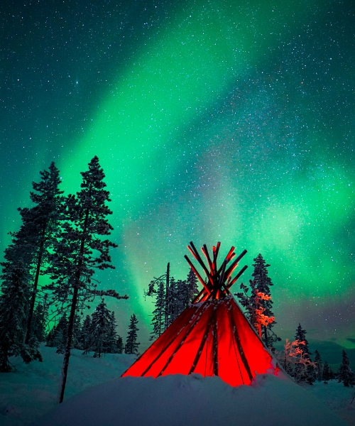 Northern Lights Snowmobile Sledge Ride Northern Lights Snowmobile Sledge Ride