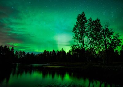 Sauna Experience under the Northern Lights